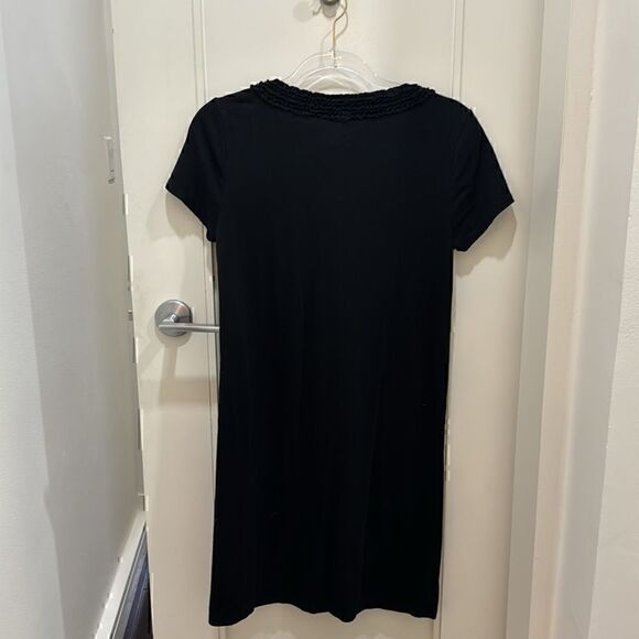 J. Crew Black Dress collar detailing - Picture 3 of 5